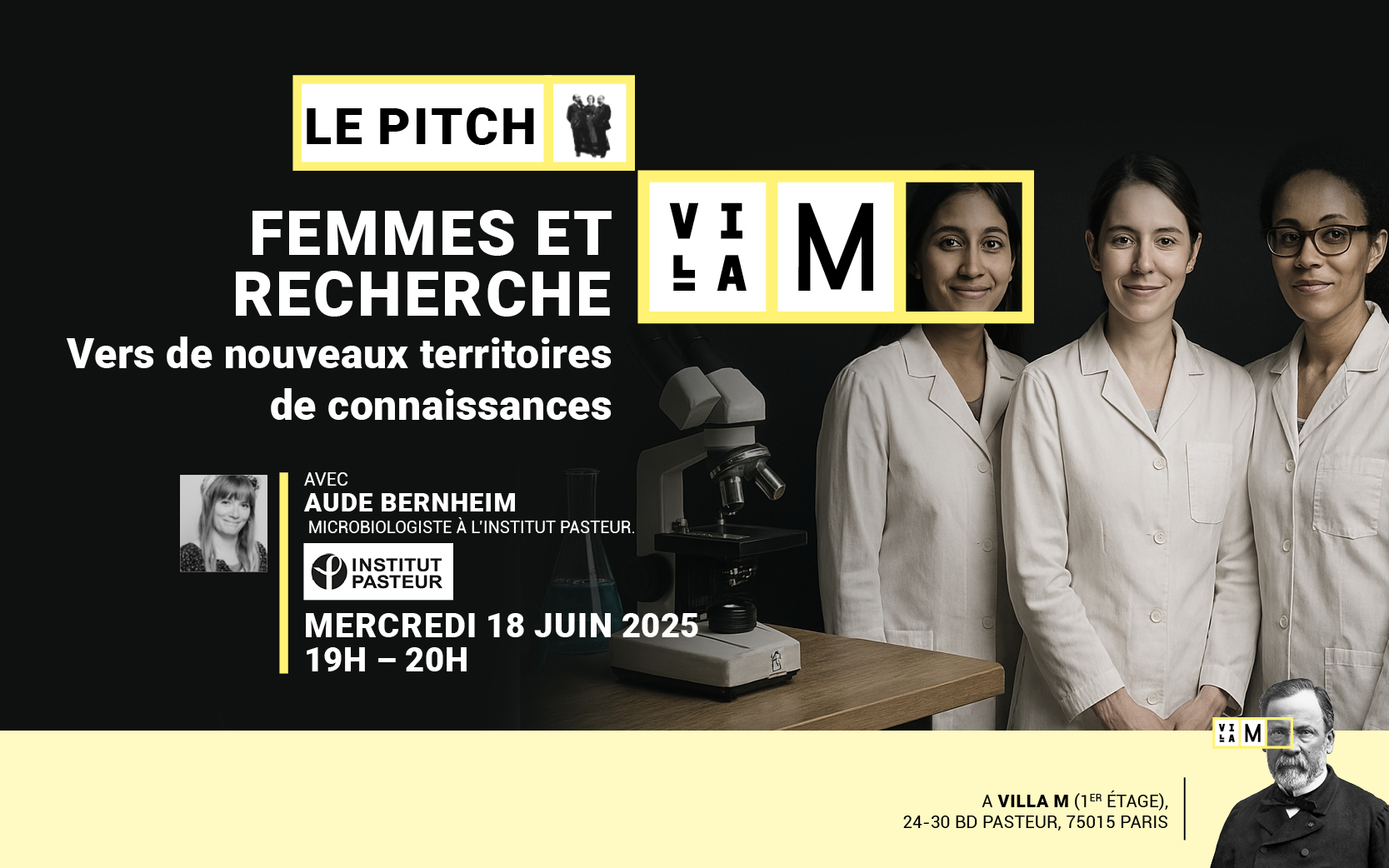 Le Pitch Villa M – Femmes et Recherche